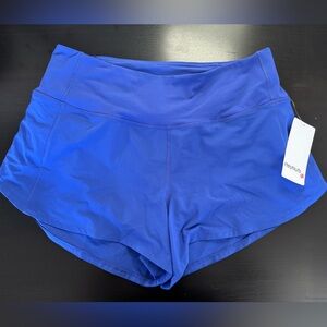 HeyNuts Women's Performance Athletic Shorts in Vibrant Blue